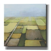 Epic Graffiti'Farmland From Above' by White Ladder, Giclee Canvas Wall Art, 37"x37"