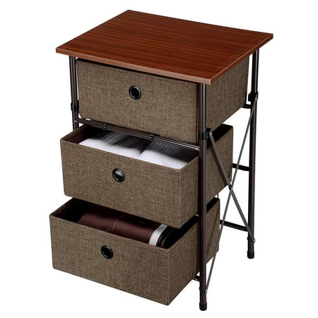 Iron Framed Nightstands End Table With Removable Drawers Easy Assemble Storage Drawer Dresser Organizer Unit Walmart Canada