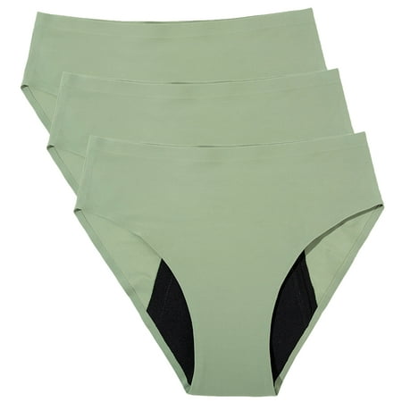 

Xmarks Period Underwear for Women 4-Layer Seamless Leak-proof Menstrual Period Panties Postpartum Menstrual Protective Briefs Mid Rise Ladies Panties Briefs Plus Size Menstrual Physiological Panties