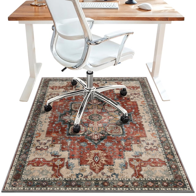 Tapete para Silla de Oficina BESBLEE 91x152cm Vinilo Antideslizante