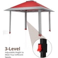 thumbnail image 6 of 13x13FT Pop-Up Gazebo Outdoor Tent with Mesh Cover, Canopy Tent with Carrying Bag Height Adjustable for Backyard and Patio, 6 of 7