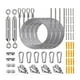 thumbnail image 4 of Kit de herrajes para toldo vela, accesorios, juego de fijación para toldo portátil de alambre metálico 52 piezas, 4 of 9
