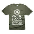 thumbnail image 4 of Viking Blood Runs Through My Veins Shirt Viking DNA Shirt Viking Patriotic Shirt Viking Blood Shirt (4X-Large Navy Blue), 4 of 6