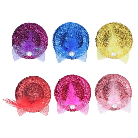 ZOUSSIQI 6Pcs Chicken Hats Interesting Stylish Costume Chicken Hat with Adjustable Elastic Chin Strap for Hen Pets CW2519#15600