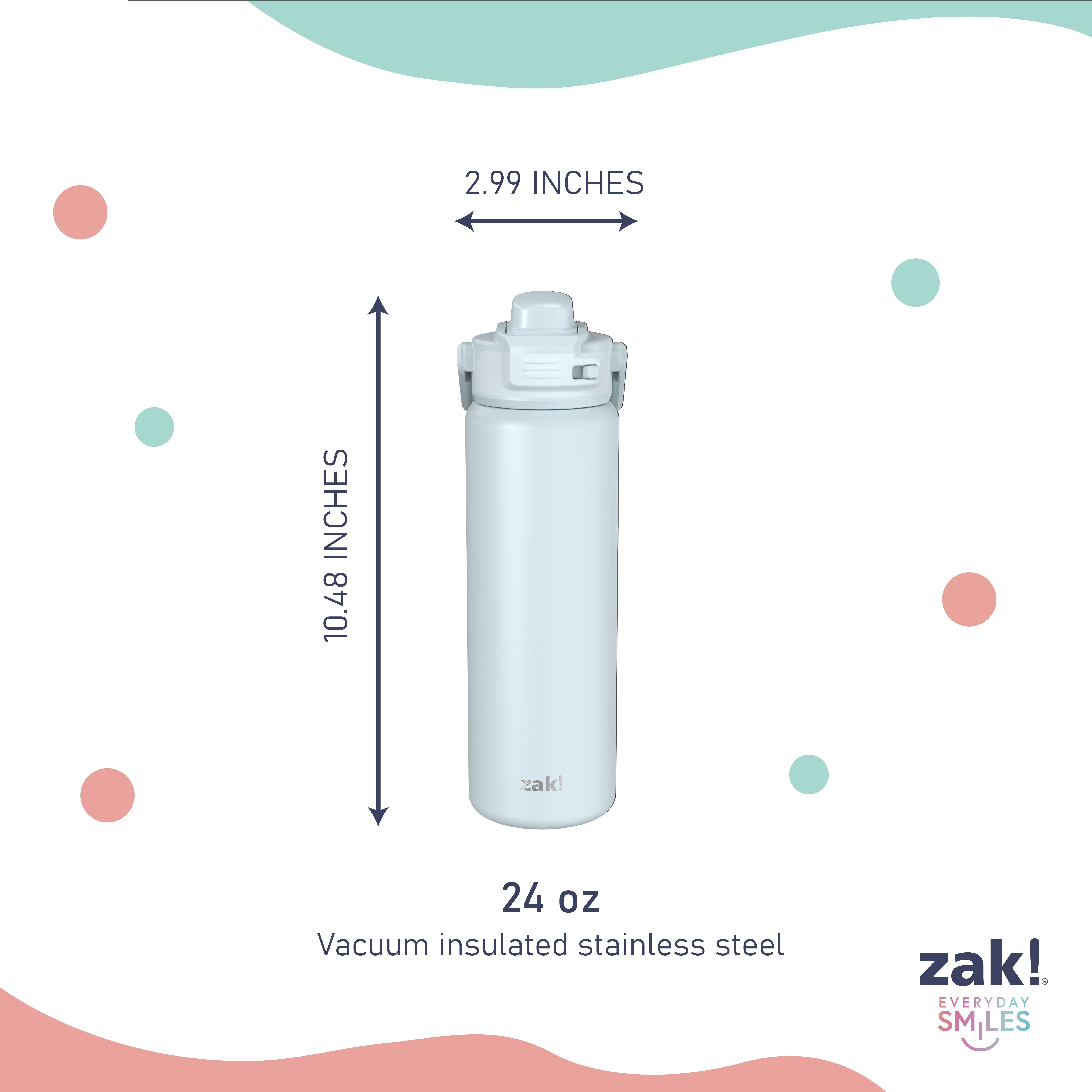 Sea Mist Powder Coat 24oz Stainless Steel Vacuum Beacon Bottle
