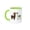 Green/White, variant on 3drose, Holiday Alpacas, 11oz Two-tone Black Mug
