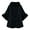 Black, variant on Women's Faux Fur Poncho Winter Shawl Cape Coat Knit Wrap Warm Fashion Cloak Beige One Size