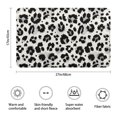 thumbnail image 3 of Black and White Leopard Pattern Bathroom Rugs Mat,Non Slip Microfiber Bathroom Rug,Rubber Backing,Soft Bathroom Mats for Bathroom Floor,Tub and Shower,17x27in(43x68cm), 3 of 5