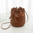 thumbnail image 1 of Female Cute Bag Shoulder Messenger Bag Drawstring Bucket Bag Retro Wild Bag, 1 of 2