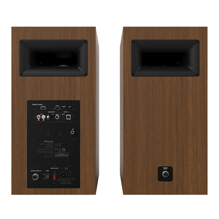 Klipsch - The Nines 8" Powered Speakers (Pair) - Walnut