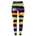 thumbnail image 5 of Huowey Women's Halloween Leggings Stretchy Cute Printed Color Blocked Legging Tights Stretch Pants For Party Streetwear Casual Yoga Pant Streetwear, 5 of 5