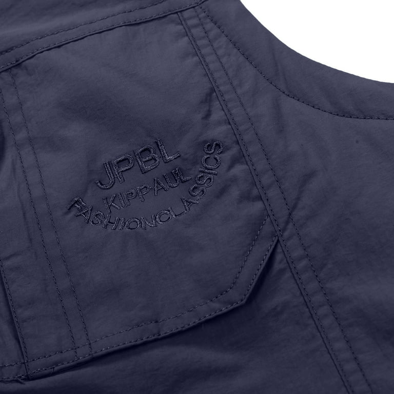 LYXSSBYX Mens Vest Jacket Clearance Men's Outdoor Vest Leisure Jacket  Lightweight Vest with Zip Many Pockets 