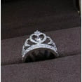 thumbnail image 3 of 2Ct Lab-Created Diamond Princess Crown Engagement Ring 14k White Gold Plated, 3 of 6