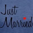 thumbnail image 3 of CafePress - Just Married (Black Script W/ Heart) T Shirt - Womens Tri-blend T-Shirt, 3 of 4
