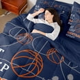 thumbnail image 4 of Castle Fairy Boys Girls Eat Sleep Basketball Bedding Comforter Set 7-Piece,Ball Gamer King Bedding Sets,Sport Theme Ultra Soft Bed Sheets,Luxury Bedroom Decor,Reversible, 4 of 8