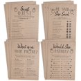 thumbnail image 1 of Your Main Event Prints Bridal Shower Games, Fun Activities, Kraft Minimalist Style - Guest Quest, He Said She Said, What's in Your Phone and Would She Rather, 1 of 4