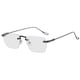 thumbnail image 4 of Gafas de sol Gafas de sol Bloqueo de luz azul para trabajo Vacaciones Hombres Adultos Marco gris oscuro, 4 of 9