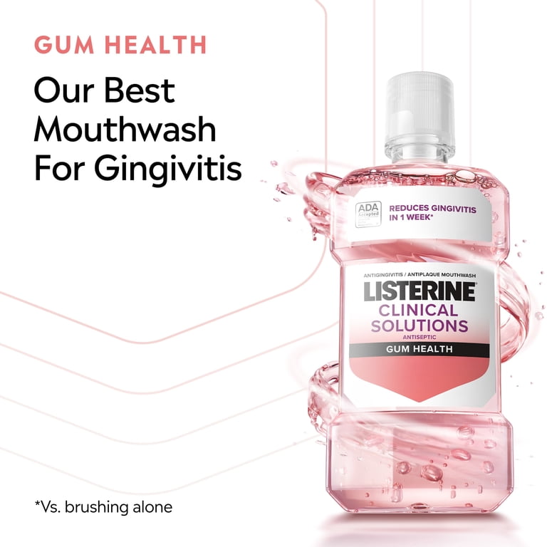 Listerine Clinical Solutions Gum Health Mouthwash, Icy Mint photo 2