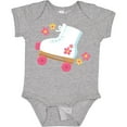 thumbnail image 3 of Inktastic Roller Skate Flowers Girls Baby Bodysuit, 3 of 5
