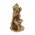 thumbnail image 2 of Arihant Craft® Hindu God Hanuman Idol Mahavir statue Bajrangbali Sculpture Hand Work Showpiece – 20 cm (Brass, Gold), 2 of 3