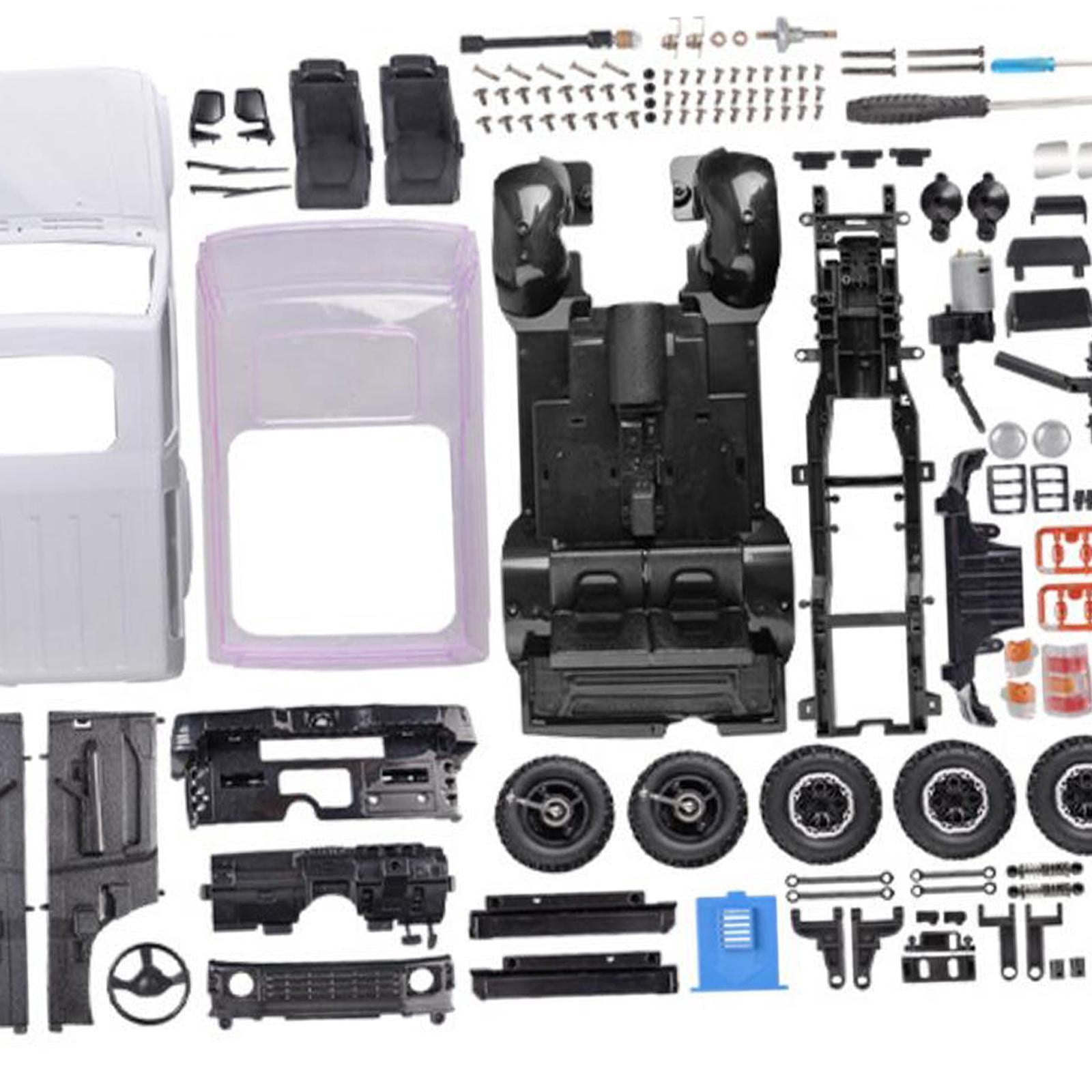 LeeQinersw 1/14 RC Crawler Car Kits 280 Motor, Tyres, 195mm Wheelbase 4WD Replacement Hobby