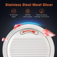 thumbnail image 5 of Wechef 10" Commercial Meat Slicer 240W 530RPM Electric Cheese Deli Food Slicer Stainless Steel Blade Veggies Cutter, 5 of 9