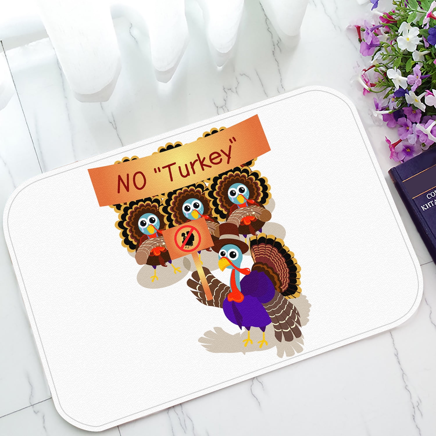 YKCG Cartoon Turkey Gentleman with Pilgrim Hat Happy ...