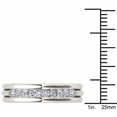 thumbnail image 4 of 1/5 Carat T.W. Diamond 14kt White Gold Wedding Band, 4 of 5