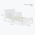 thumbnail image 3 of Dream On Me Holland Toddler Bed made with Sustainable New Zealand Pinewood, White, 3 of 7