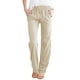 thumbnail image 1 of Pantalones elásticos de pierna recta para mujer - Cintura con cordón de algodón - Casual de cintura alta - Terciopelo dorado - Tallas S-XXL - Todas las estaciones, 1 of 5