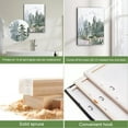 thumbnail image 5 of Framed Canvas Wall Art, 3 Piece (12inX16in), Birds with Misty Forest Pine Print Artwork Prints Picture Wall Decor, Perfect for Living Room Office Bathroom Home Farmhouse Paintings., 5 of 6