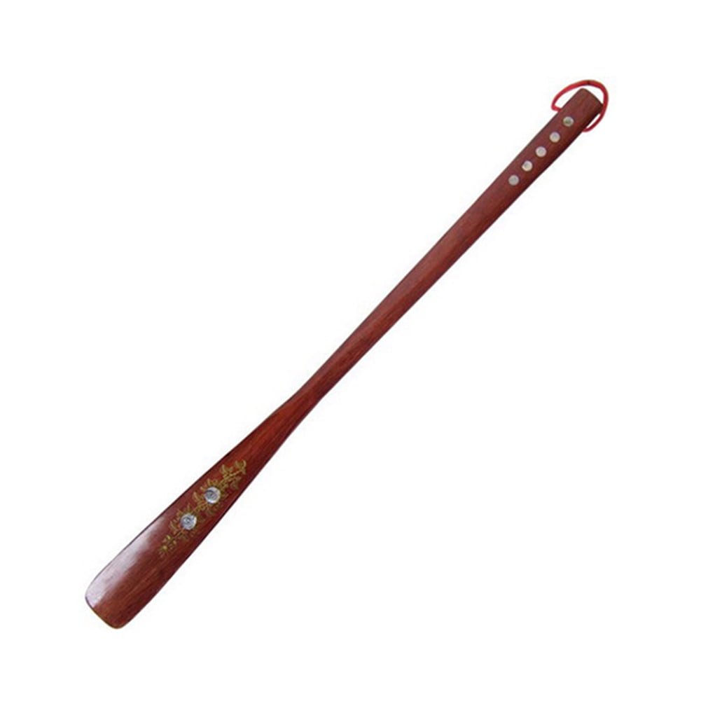 Majome Wood Long-handle Shoe Horn Durable Shoes Stick for Home Office 