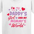thumbnail image 4 of Inktastic Valentine's Day I'm My Daddy's Girl and My Mommy's World Youth T-Shirt, 4 of 5
