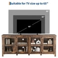 thumbnail image 4 of QinaQin Tv Cabinet for Tvs 65 Inches and Under, Modern Entertainment Center with Storage Cabinets, 4 Sliding Glass Doors, Media Control Console Suitable for Living Rooms and Bedrooms, 4 of 8