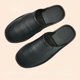 thumbnail image 3 of Zapatos de interior de otoño e invierno, zapatillas para hombre y mujer, chanclas concisas de color azul marino, Zapatillas de casa de cuero simples para hombre de talla grande 46, 3 of 5