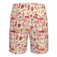 thumbnail image 6 of Kdxio Firefighter Icons Pattern Mens Casual Shorts - Drawstring Summer Beach Sports Shorts for Men, 6 of 9
