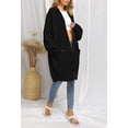 thumbnail image 4 of Knit Long Cardigan Open Front Batwing Sleeve Cardigan Sweaters for Women, 4 of 8