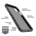 thumbnail image 2 of New OEM BodyGuardz Ace Pro Smoke/Black Case For iPhone XR, 2 of 6