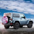 thumbnail image 5 of Fotbe Dragon Fruit Spare Tire Cover Thickening Universal Fit for Jeep, Trailer, RV, SUV, Truck, Tough Tire Wheel Soft Cover-14 inch, 5 of 8
