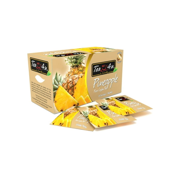 Tea4U Pineapple Black Tea, Ceylon tea, box of 25 teabags