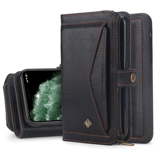 Iyicao-funda de lujo multifunción para teléfono móvil, carcasa de moda con tres pliegues para Samsung iPhone 7, 8 Plus, X, XR, XS MAX, 11, 11Pro MAX qym unisex