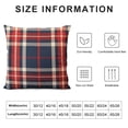 thumbnail image 5 of GOSMITH Navy Blue Red Christmas Plaid Throw Pillow Covers Scottish Tartan Plaid Decorative Pillow Cases, Rustic Farmhouse Square Soft Cushion Covers for Holiday Couch Sofa Bed Decor, 5 of 5