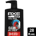 thumbnail image 2 of 2 Pack - AXE Hair 3 in 1 Shampoo + Conditioner + Body Wash - Total Fresh - 28 oz Packaging may vary, 2 of 4