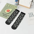 thumbnail image 7 of Fuzoiu Daisies Flowers Print Adult Socks, Crew Moisture-wicking Socks, Unisex Cushion Crew Socks,Casual Sports Ankle Socks, 7 of 7