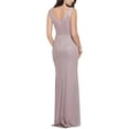 thumbnail image 2 of Betsey Johnson Womens Metallic Split-Leg Evening Dress, 2 of 3
