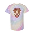 thumbnail image 1 of Pit Bull With Flowers Tie Dye Spiral Women -SPIdeals Designs, Female Medium, 1 of 2