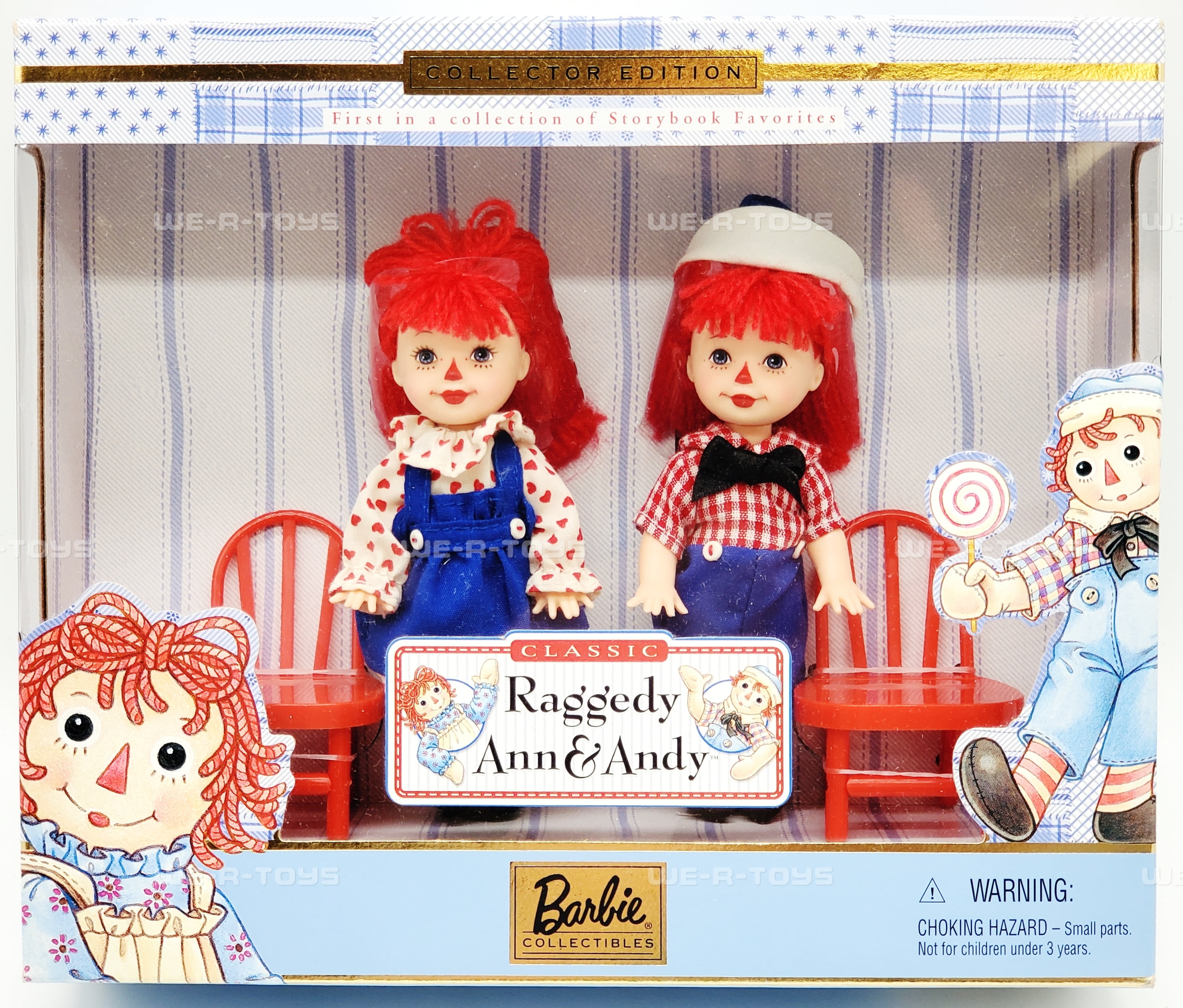 strapless open back dress Raggedy Ann 15 Inch Handmade Doll
