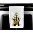 thumbnail image 3 of Carolines Treasures BB9241WTKT Yellow-Throated Marten Christmas White Kitchen Towel Set of 2 Dish Towels Teal 19 X 25", 3 of 3