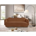 thumbnail image 2 of Meridian Furniture Bloom Saddle Teddy Fabric Sofa, 2 of 17