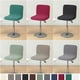 thumbnail image 2 of Funda elástica para silla de bar, funda de asiento de taburete de bar de jacquard, fundas para respaldo corto, funda para silla de comedor para banquetes de hotel de tamaño pequeño, funda sólida, 2 of 5
